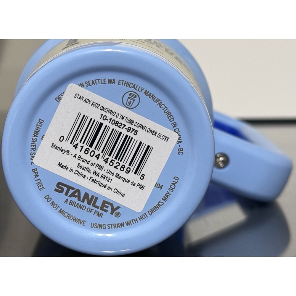 Stanley Quencher H2.0 FlowState Tumbler 30oz, CORNFLOWER GLOSS BLUE‎ - Picture 4 of 4